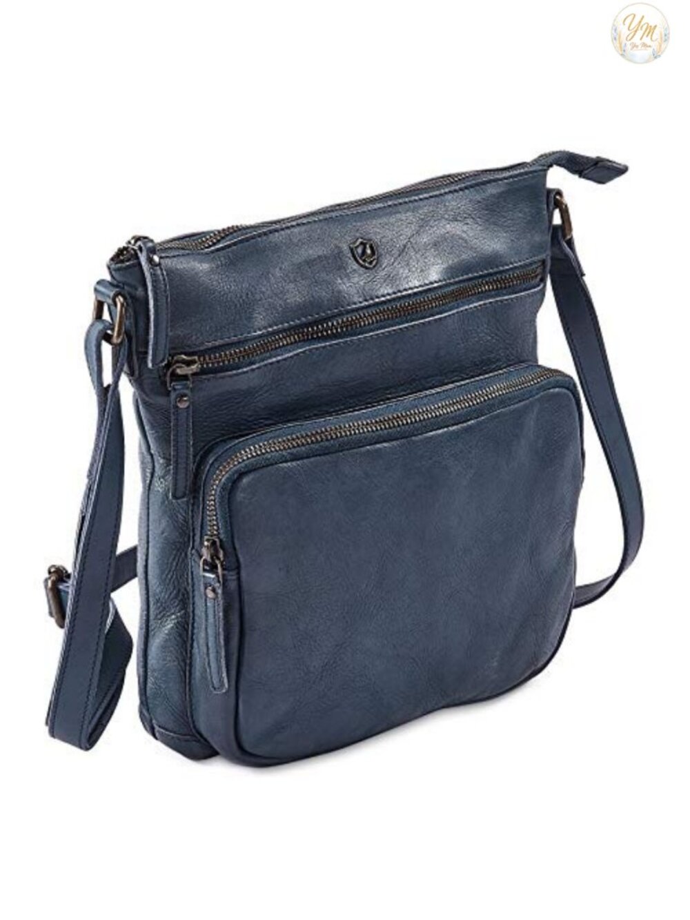 Genuine Leather Crossbody Bag Women Handmade Vintage Purse Adjustable Strap